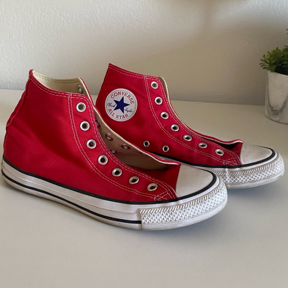 ❤️‍🔥Red Converse All Star High Top Unisex